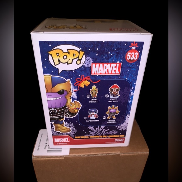 New in Box 2019 Marvel Holiday Thanos Funko Pop - Picture 3 of 10